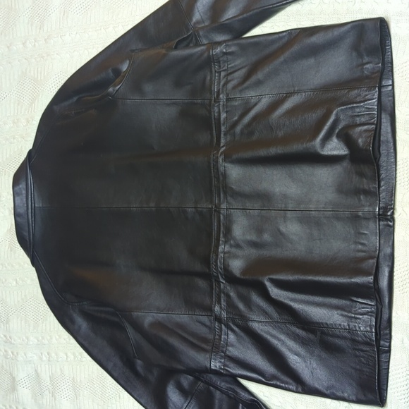 Black Leather Jacket - London Fog - Picture 6 of 9
